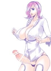 1futa balls_in_panties big_nipples big_penis blue_eyes breasts busty caw=zoo censored cleavage futa_only futanari hairband hourglass_figure intersex large_breasts nipples_visible_through_clothing one_piece panties pink pink_hair princess solo_futa surprised tagme tattoo tight_clothing vinsmoke_reiju voluptuous