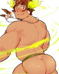 ass bara male male_only muscle solo tokyo_afterschool_summoners wakan_tanka yaoi yuufreak