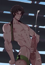 1boy akira_fudou artist_name balls ballsack bara beating_off big_balls big_penis boner brown_hair clenched_teeth closed_eyes cum cum_squirt cum_squirting cumming cumshot dangling_testicles devilman devilman_crybaby ejaculating ejaculating_cum ejaculation erect_penis erection eyes_closed foreskin foreskin_folds functionally_nude gritted_teeth hairless_balls hard_on human intact intense_orgasm jacking_off jerking kaito_draws kd_baras leaning_on_object looking_pleasured low_hanging_balls male male_masturbation male_nipples male_only male_orgasm male_underwear masturbating masturbation nude_male one_handed_masturbation open_mouth orgasm orgasm_face penile_masturbation penis projectile_cum retracted_foreskin reverse_grip reverse_grip_masturbation reverse_grip_stroking scrotum shirt_lift shirt_pulled_behind_neck smooth_skinned_male solo standing_male standing_masturbation stiffy stroking stroking_cock stroking_penis testicles toned toned_male uncut underwear underwear_around_one_leg underwear_down veiny_penis wanking