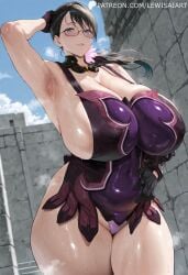 1girls after_battle after_fight ai_generated arm_behind_head arm_up armor armpits big_breasts big_female big_woman black_hair blue_eyes breasts breasts_bigger_than_head busty cameltoe castle cattleya child_bearing_hips cleavage detached_collar eyewear female female_focus female_only glasses gloves high_resolution huge_breasts large_breasts leotard lewisai lipstick long_hair looking_at_viewer low_ponytail mature mature_female milf nipples nipples_visible_through_clothing one_arm_up patreon_username pinup ponytail puffy_nipples pussy queen's_blade revealing_clothes sagging_breasts seduction seductive seductive_body seductive_eyes seductive_gaze seductive_look seductive_mouth seductive_pose seductive_smile skimpy skimpy_clothes smile solo steam steaming_body sweat sweatdrop sweating sweaty sweaty_body thick thick_ass thick_body thick_thighs top_heavy top_heavy_breasts url visible_nipples voluptuous voluptuous_body voluptuous_female voluptuous_milf web_address wide_hips