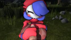 1boy 1girls 3d animated areola areolae big_breasts blush bread678 breasts breasts_out busty dark-skinned_female dark_nipples dark_skin handjob happy_female inverted_nipples jerking jerkingoff jerkingoff_another looking_at_viewer mario_(series) nipples no_sound sfm shorter_than_10_seconds shy_gal source_filmmaker tagme tanline video wholesome