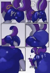 ass blush canine clothing comic cynder_nightshadow diaper digital_media_(artwork) feces feral fox fur hair mammal metalfox scat soiling