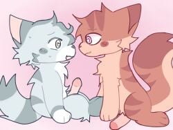 2boys cock erection feline feral feral_on_feral feral_only furry gay leafymeow open_mouth smile teasing uncensored yaoi