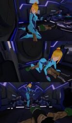 3d ass big_ass bimbo black_hair blonde_hair breasts dominant_female facesit facesitting knocked_out little_mac malesub metroid milf muscular muscular_male nintendo punch_out samus_aran sex sfm skin_tight spaceship submissive_male teenager zero_suit zero_suit_samus