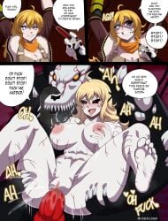 1girls 1monster 2d_(artwork) areolae big_breasts blonde_hair breasts completely_nude corruption drugs female fucked_silly grabbing_own_breast grey_skin grimm_(rwby) hetero human injection interspecies long_hair loquillo monster monsterification nipples pale_skin pussy rwby salem_(rwby) sex shaved_pussy shiny_hair shiny_skin syringe tagme transformation vaginal vaginal_penetration vaginal_sex yang_xiao_long