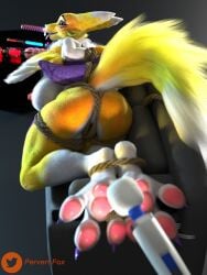 1girls 3d 3d_(artwork) ass big_breasts blender blender_(software) breasts digimon digimon_tamers feet female female_only no_humans nude nude_female pervert99 renamon renamon_(pictisculpts) vibrator