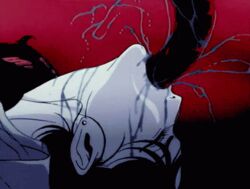 animated female kawajiri_yoshiaki makie_(wicked_city) oral screencap solo tentacle wicked_city youjuu_toshi