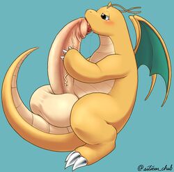 dragonite from nintendo by silicon chub
