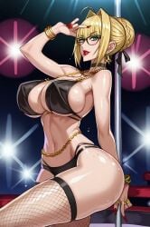 ai_generated anime ass blonde_female hentai lewd medium_breasts nsfw porn pussy sex