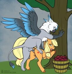 2025 animal_genitalia anus apple ass avian backsack balls blue_body blue_feathers duo earth_pony equid equine feather_tuft feathers female feral feral_on_feral feral_penetrated feral_penetrating feral_penetrating_feral food friendship_is_magic fruit fur fur_tuft genitals gryphon hasbro hi_res hooves horse larger_male lichfang male mammal multicolored_body multicolored_feathers my_little_pony mythological_avian mythological_creature mythology orange_body orange_ears orange_fur orange_hooves penetration penile penile_penetration penis penis_in_pussy plant pony scuted_legs scutes sex sheath size_difference smaller_female tail tail_tuft text tuft url vaginal_penetration vaginal_penetration white_body white_feathers