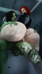 1futa 1girls 3d 3d_(artwork) black_widow_(marvel) celebrity female futanari intersex jarri34 marvel natasha_romanoff realistic scarlett_johansson she-hulk
