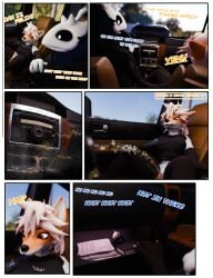 3d_(artwork) absurd_res american_mythology anthro antlers ass black_body black_fur bodily_fluids bone bottomwear bottomwear_down bovid canid canine caprine car chimney_(the_texorcist) clothed clothing comic dialogue digital_media_(artwork) driving duo female fox fur furniture genital_fluids genitals glove_box hair hi_res horn indigenous_north_american_mythology inside_car inside_vehicle male male/female mammal monster mythological_creature mythology north_american_mythology open_mouth outside pants pants_down partially_clothed peeing peeing_on_furniture plushie pussy skull skull_head speech_bubble spread_legs spreading system_of_a_down tex_(the_texorcist) text the_texorcist topwear urine urine_stream vehicle watersports wendigo white_body white_fur