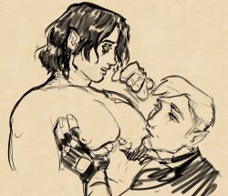 bucky_barnes marvel milking_breasts steve_rogers tagme