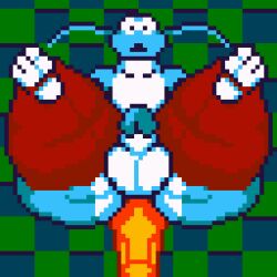 animated animated_background balls blue_body blue_skin catfish dildo fish fish_boy fish_humanoid gay male male_only penis pixel_art seymourcox shovel_knight shovel_knight_(character) stockings suprised suprised_look thick_ass thick_thighs whiskers