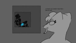 anthro female generation_5_pokemon generation_7_pokemon genitals glowing glowing_genitalia humanoid legendary_pokemon looking_out_window looking_surprised male male/female mienshao nintendo oral pokemon pokemon_(species) rubykadobie surprise surprised_expression text voyeur zeraora