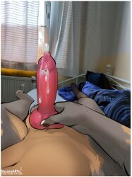 2021 absurd_res animal_genitalia animal_penis anthro balls bed biped bodily_fluids brown_body brown_fur canid canine canine_genitalia canine_penis canis claws countershade_fur countershading cum cum_on_penis cumshot ejaculation erection finger_claws first_person_view fur furniture genital_fluids genitals hi_res knot knot_grab lying male male_pov mammal masturbation masturbation_pov mythological_canine mythological_creature mythology nozomyarts nude nude_anthro nude_male on_back on_bed oozing_cum penile penile_masturbation penis photo_background photography_(artwork) pink_penis pov solo tan_body tan_fur werecanid werecanine werecreature werewolf white_claws wolf yaschid_(kalenden)