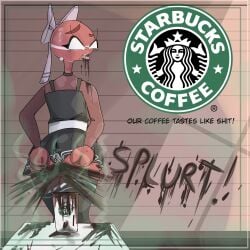 circle_hands countryhumans countryhumans_girl diarrhea latvia latvia_(countryhumans) scat scat shart skirt starbucks stickfigure