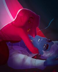 bite greek_mythology hades_(lore_olympus) ichor lore_olympus married_couple persephone_(lore_olympus) vampire