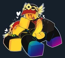 2boys blush gay gay_sex nejajiku_nsfw precum roblox roblox_avatar robloxian sticking_tongue_out sweat yaoi yellow_skin