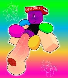 belly_bulge blocky_body blush cuntboy disembodied_hands disembodied_penis huge_size_difference intersex multicolored_body nejajiku_nsfw plushie plushophilia pussy roblox roblox_avatar robloxian size_difference sweat tagme wet_pussy