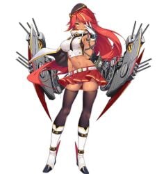 ass_visible_through_thighs azur_lane bare_shoulders belt beret black_headwear black_thighhighs blonde_hair blush boots breasts buttons cannon capelet cg chains closed_mouth crop_top dark-skinned_female dark_skin double-breasted female full_body gloves groin hair_between_eyes hair_over_one_eye hand_up hat high_heels jacket jacket_on_shoulders jamaica_(azur_lane) knee_boots large_breasts long_hair looking_at_viewer machinery midriff military military_uniform minecraft miniskirt multicolored_hair navel official_art orange_eyes pleated_skirt red_hair red_skirt rigging shiny_skin shirt sideboob skindentation skirt sleeveless sleeveless_shirt smile solo standing stomach streaked_hair tachi-e tan thighhighs transparent_background turret two-tone_hair very_long_hair white_belt white_footwear white_gloves white_jacket white_shirt yellow_eyes zettai_ryouiki