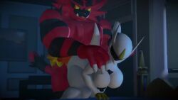 1boy 1boy1girl 1girls 3d 3d_(artwork) animated arceus female incineroar male male/female nintendo notsoanonsfm pokémon_(species) pokemon pokemon_(species) tagme video