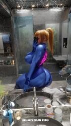 1girls 3d ass ass_focus bathroom bathroom_selfie big_ass big_butt blender blonde_hair blungusr18 boobs_and_butt_pose breasts curvy female large_breasts metroid mirror mirror_selfie nintendo phone ponytail pose samus_aran scrag_boy_(model) scrag_samus selfie solo_female thin_waist wide_hips zero_suit zero_suit_samus