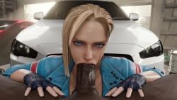 1girls 3d animation axenanim cammy_white capcom dark-skinned_male dark_skin fellatio light-skinned_male sound street_fighter street_fighter_6 tagme video