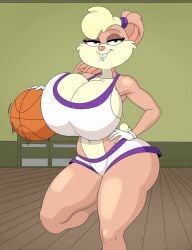 1girls anthro big_breasts blonde_hair breasts female female_focus female_only huge_breasts lola_bunny looking_at_viewer looney_tunes rabbit_girl rabbit_humanoid space_jam turboranger voluptuous voluptuous_female
