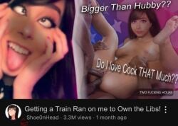 2boys1girl ahe_gao ai_generated dark_skin edit editorfella feet_up photorealistic photoshop politics shoe0nhead threesome title_page video youtube youtuber
