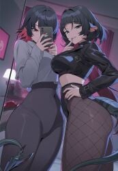 ai_generated breasts ellen_joe female jane_doe_(zenless_zone_zero) sidillusts thick_thighs zenless_zone_zero