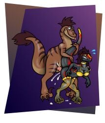 3_fingers 3_toes absurd_res anal anthro anthrosaur ass balls big_breasts big_butt big_tail blep bodily_fluids bone_frill bra breasts brown_body choker claire_(janek5) claws clothing collar cum cum_in_ass cum_inside cum_on_ground cumshot dinosaur dromaeosaurid duo ejaculation facial_markings feathered_dinosaur feathered_scalie feathers feet female female_on_feral feral finger_claws fingers frill_(anatomy) genital_fluids genitals glistening glistening_body glistening_bra glistening_choker glistening_clothing glistening_jewelry glistening_legwear glistening_lingerie glistening_necklace glistening_stockings glistening_underwear grey_body hair head_feathers head_markings hi_res holding_tail janek5 janek_(janek5) jewelry leaking_cum legwear lingerie male male/female markings monolophosaurus necklace neckwear non-mammal_breasts paws penis prehistoric_species reptile scaled_body scales scalie shocked sickle_claw simple_background size_difference stockings striped_arms striped_back striped_body striped_face striped_legs striped_markings striped_neck striped_tail stripes surprised_expression sweat sweatdrop tail tail_feathers tail_grab tail_markings theropod toe_claws toes tongue tongue_out torn_clothing torn_legwear torn_stockings translucent translucent_clothing translucent_legwear translucent_stockings underwear velociraptor
