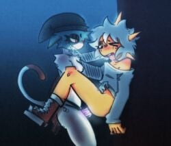 anal anal_sex blush bodily_fluids domestic_cat duo epic_games felid feline felis female fortnite hi_res male male/female male_penetrated mammal meow_skulls meow_skulls_(fortnite) object_in_ass pegging penetration saliva saliva_string sex sex_toy sex_toy_in_ass sex_toy_insertion sex_toy_penetration sinnerbuns submissive submissive_male sunspot_(fortnite) toying_partner