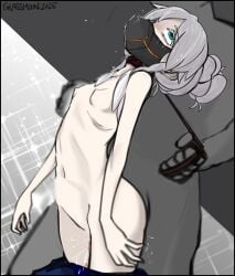 absurdres asphyxiation death deux_murasame execution female_death glassmoonworks gundam gundam_gquuuuuux guro highres necrophilia rape ryona stomach_bulge straight strangling
