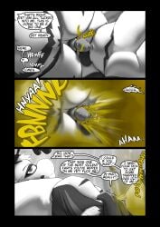 2_fingers absurd_res antennae_(anatomy) anthro anus arthropod bee black_and_white bodily_fluids comic dialogue dominant dominant_female dripping duo english_text fart fart_cloud fart_fetish farting_female farting_on_another farting_on_dick farting_on_male farting_on_penis female female_farting fingers first_person_view foreplay genital_fluids genitals heather_(soomir) hectar_(soomir) hi_res hymenopteran insects larger_female male male/female moan monochrome nude nude_anthro nude_female nude_male penis precum precum_drip presenting presenting_anus size_difference soomir speech_bubble stinger stinger_tail tail tall_female text wings