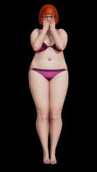 1girls barefoot blush bra breasts female hashmakestrash honey_select nina_(hashmakestrash) panties tagme