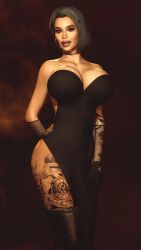 1girls 3d big_ass big_breasts breasts bust busty chest curvaceous curvy curvy_figure eyefate female hips hourglass_figure huge_ass huge_breasts large_ass large_breasts legs mature mature_female milf original original_character slim_waist tattoo tattoo_on_legs thick thick_hips thick_legs thick_thighs thighs voluptuous waist wide_hips