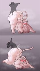 2025 anthro anthro_on_anthro anthro_penetrated anthro_penetrating anthro_penetrating_anthro ass big_breasts big_butt bodily_fluids breasts cat_diana_(oxkingky) cum cum_inside doggy_style domestic_cat felid feline felis female female_penetrated from_behind_position genital_fluids hi_res huge_breasts huge_butt male male/female male_penetrating male_penetrating_female mammal murid murine musk musk_clouds nipples nude overweight overweight_anthro overweight_female oxkingky penetration rat rodent sex sweat