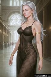 ai_generated black_dress elizabeth_leonhart original_character silver_hair
