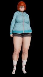 1girls 3d chubby female hashmakestrash honey_select hoodie nina_(hashmakestrash) socks tagme
