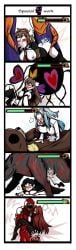 5girls 5koma ahe_gao anal anal_sex angela_(lobotomy_corporation) bakaiju better_version_at_source big_and_will_be_bad_wolf big_penis binah blowjob blue_eyes blue_hair blush boobs brown_eyes brown_hair carrying carrying_position comic cum cum_in_ass cum_in_mouth cum_in_pussy fragment_of_the_universe(lobotomy_corporation) gebura_(lobotomy_corporation) hairband hairclips half-dressed happy_teddy_bear_(lobotomy_corporation) hod_(lobotomy_corporation) hole_in_pants labcoat lobotomy_corporation long_hair malkuth_(lobotomy_corporation) monster_sex muscular_female nothing_there opened_can_of_wellcheers project_moon prone_bone red_hair spitroast stockings suit_and_tie tentacle tentacle_sex tie vaginal_sex wellcheers yellow_eyes