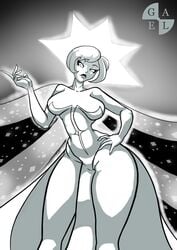 1girls big_thighs crystal_gem curvy diamond_authority fanart female female_only gem_(species) giantess short_hair solo steven_universe tagme white_diamond_(steven_universe) white_eyes white_hair white_skin