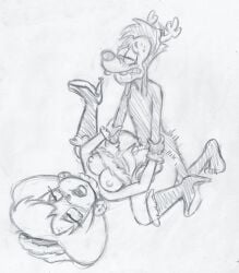 2024 anthro black_nose blush blush_lines bodily_fluids boots breasts canid canine canis christmas christmas_clothing christmas_headwear clenched_teeth closed_eyes clothed clothed/nude clothing cum cum_inside disney domestic_cat domestic_dog duo fake_antlers fake_horns felid feline felis female footwear genital_fluids goof_troop graphite_(artwork) half-closed_eyes hat headgear headwear hi_res holidays male male/female mammal max_goof motion_lines narrowed_eyes nipples nude open_mouth partially_clothed peg_pete santa_hat sex shoes simple_background sketch sweat takeshi1000 tears teeth tongue traditional_media_(artwork) white_background