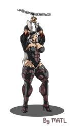 abs biceps breasts female final_fantasy final_fantasy_xii fran hair long_hair matl muscles muscular muscular_arms muscular_female muscular_legs muscular_thighs white_hair