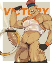 1boy balls big_penis blush boner cum cumming ejaculation erection flexing gloves hands-free male male_only muscles muscular muscular_male nintendo orgasm pants_down partially_clothed penis ring_fit_adventure ring_fit_trainee solo solo_male sweat sweating waribashi