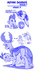 ! 2018 anus blue_theme changeling comic dialogue dragon english_text equine female feral food friendship_is_magic horn jcosneverexisted king_thorax_(mlp) male mammal monochrome my_little_pony penetration popcorn princess_ember_(mlp) sex spike_(mlp) straight text thorax_(mlp) twilight_sparkle_(mlp) unicorn vaginal_penetration