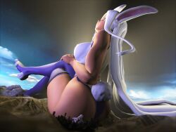 2021 2girls 3d 3d_(artwork) anime ass ass atomicsfm big_ass big_breasts big_butt blonde_hair boku_no_hero_academia breasts bunny_ears bunny_girl bunny_tail butt_crush buttcrush dark-skinned_female dark_skin female female_dominating_female female_domination female_focus female_only forest from_behind from_behind_position giantess giga_giantess height_difference light-skinned_female light_skin manga miruko mount_lady my_hero_academia rabbit rabbit_girl rabbit_tail rumi_usagiyama sitting sitting_on_person size_difference takeyama_yuu white_hair