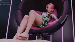 1boy 1girls 3d alisa_bosconovitch animated elferan feet female footjob male no_sound penis pink_hair straight tagme tekken tekken_7 video