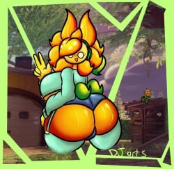 2024 :d adorable artist_signature big_ass big_breasts blue_sweater breasts cute denim_shorts dj_arts flower freckles game_background headphones peace_sign plantie plants_vs_zombies pvz shiny shiny_ass shiny_clothes shiny_skin smile stockings straps sunflower sunflower_(pvz) sunflower_queen_(pvz) sunny_(dj_arts) sweater thick_ass thick_thighs thigh_highs underboob wide_hips