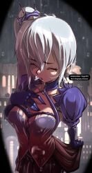 animated haysey_draws rain rwby scar segal03 tagme video weiss_schnee wet_clothes white_hair